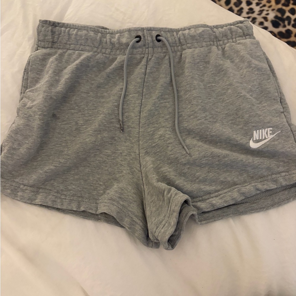 Nike Women's Athletic Light Gray Shorts - Picture 2 of 3